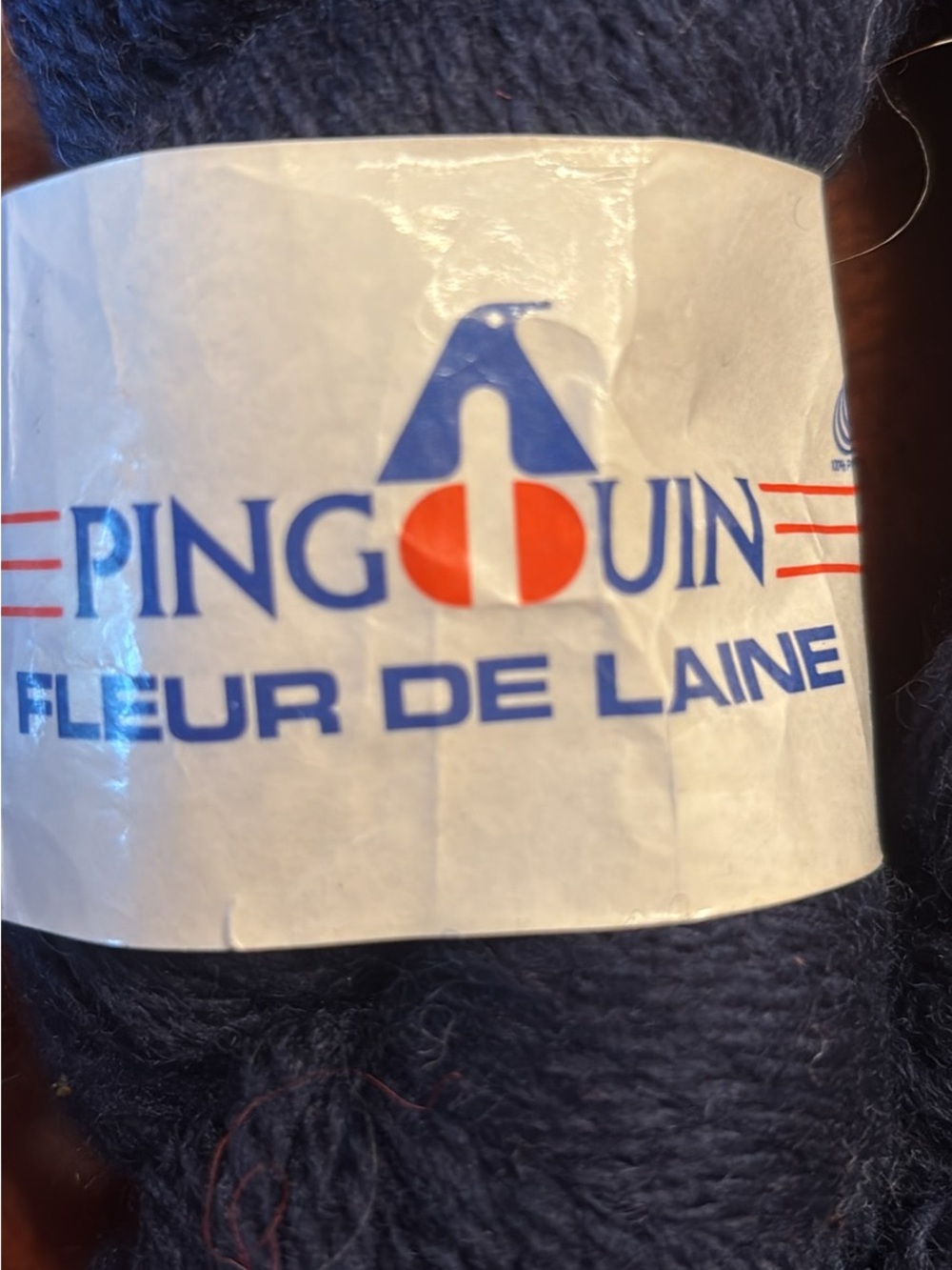 Pingouin Fleur de Laine Navy Wool Yarn - 100g Skeins - Picture 2 of 4